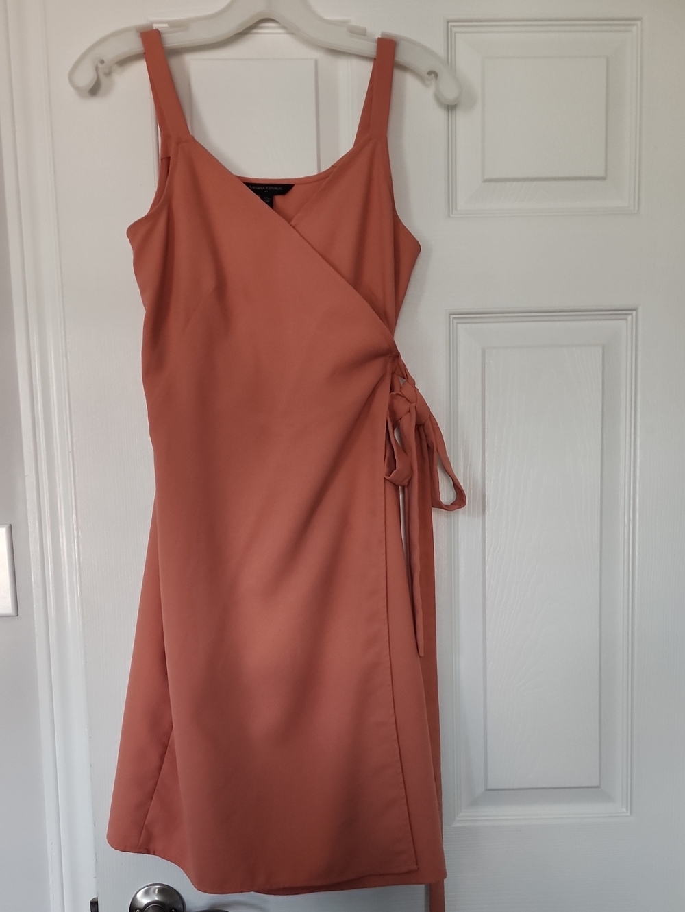 Banana Republic Terracotta Wrap Midi Dress